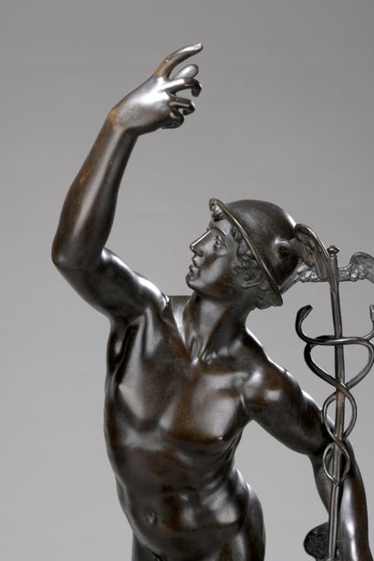 null École française du xixe siècle, d’après Jean de Bologne dit Giambologna (1529-1608)

Mercure

Bronze...