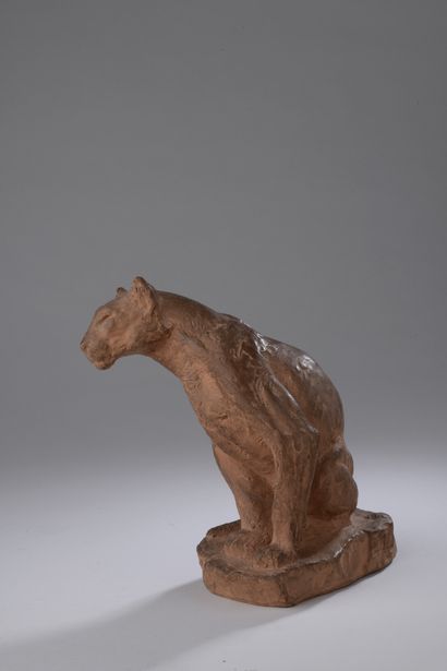 null Roger Godchaux (1878-1958) 

Lioness on the Lookout

Terracotta print 

Signed...