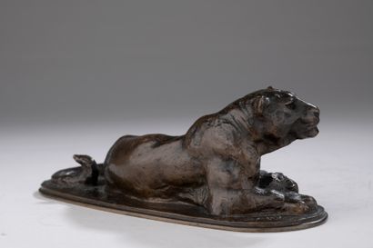 null Antoine Louis Barye (1795-1875)

Reclining panther

Cast by the Barye workshop...