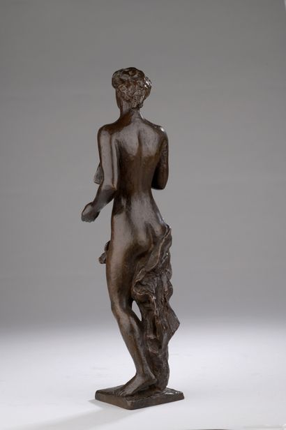 null Hubert Yencesse (1900-1987) 

The Song

Bronze with brown patina

Signed " H....