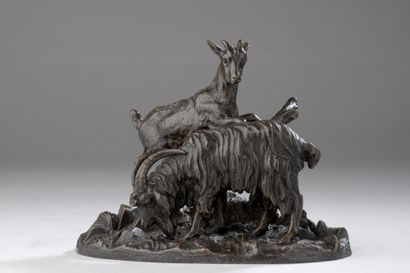 null Antoine Louis Barye (1795-1875)

Chèvre et chevreau

Modèle créé vers 1835,...