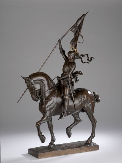 null Emmanuel Frémiet (1824-1910) 

Joan of Arc

Bronze with brown and gold patina

Signed...