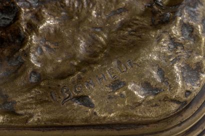 null Isodore Bonheur (1827-1901)

Moutons

Bronze à patine brune

Signé " I. BONHEUR...