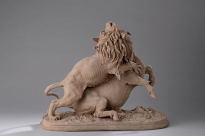 null Christophe Fratin (1801-1864)

Lion attaquant un buffle

Groupe en terre cuite...