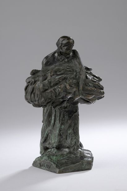 null Aimé-Jules Dalou (1838-1902)

Porteuse de gerbes

Bronze à patine verte

Signé...