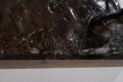 null Emmanuel Frémiet (1824-1910) 

Jeanne d’Arc

Bronze à patine brune et or

Signé...