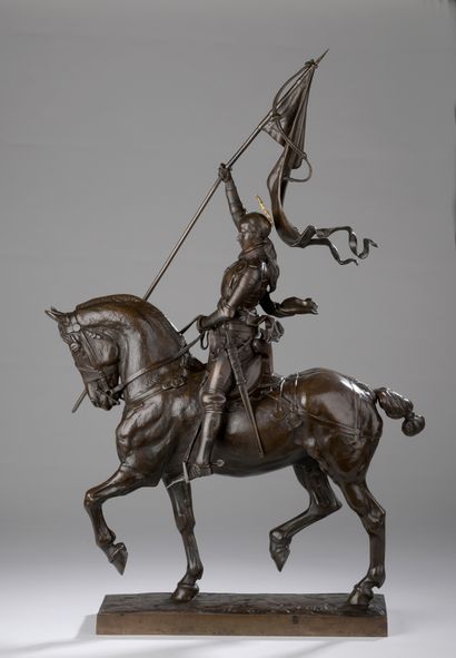 null Emmanuel Frémiet (1824-1910) 

Joan of Arc

Bronze with brown and gold patina

Signed...