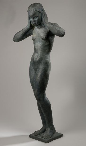 null Marguerite-Anne de Blonay (1897-1966) 

Young African woman

Circa 1930

Plaster...