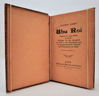 null Jarry, Alfred - Ubu Roi. Drama in five acts in prose restored in its integrity...