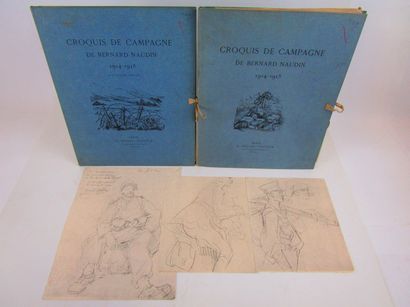 null Naudin, Bernard. - Sketches of campaign 1914-1915. First series. 1 volume. Second...