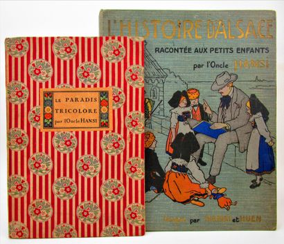 null Hansi. - Le Paradis tricolore. Paris, H. Floury, 1918. Petit in-4, toile éditeur...