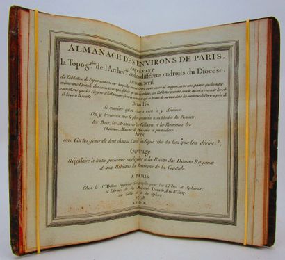 null [Desnos] - Almanach des environs de Paris contenant la topographie de l'archevéché...