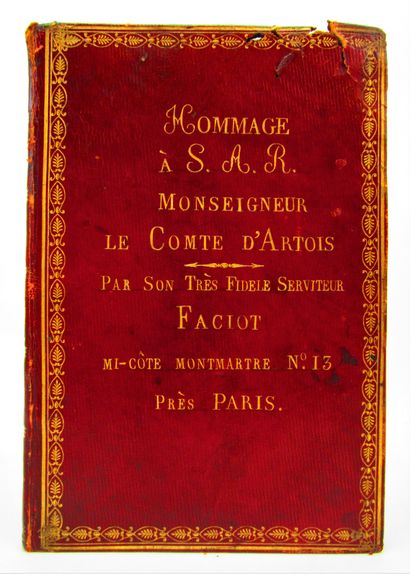 null [Comte d'Artois] Faciot, Charles Robert. Couplets de la Rose et le Lis, allégorie...