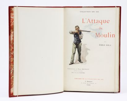 null Zola, Émile - Boutigny, Émile - L'Attaque du moulin. Paris, Librairie de la...