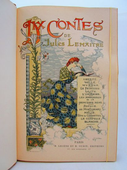null Lemaître, Jules. - Ten tales. Paris, H. Lecène and H. Oudin, 1890. In-4, bound...