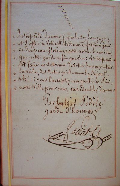 null [Comte d'Artois] Faciot, Charles Robert. Couplets de la Rose et le Lis, allégorie...