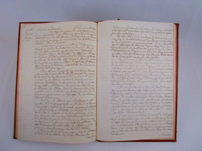 null Recueil manuscrit de doubles de lettres envoyées par Cadéot, J.-B., ordonnateur...