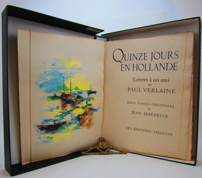 null Verlaine, Paul - Marzelle, Jean. - Fifteen days in Holland. Letters to a friend....