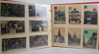 null Set of 3 albums of postcards. 678 postcards (having circulated for the majority)...