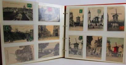 null Set of 3 albums of postcards. 678 postcards (having circulated for the majority)...