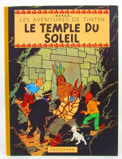 null Hergé. - Les Aventures de Tintin. Le Temple du soleil. Éditions Casterman, 1949,...
