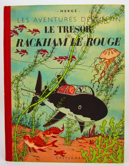 null Hergé. - Les Aventures de Tintin. Le Trésor de Rackham le Rouge. Éditions Casterman,...