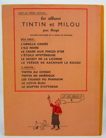 null Hergé. - Les Aventures de Tintin. Le Trésor de Rackham le Rouge. Éditions Casterman,...