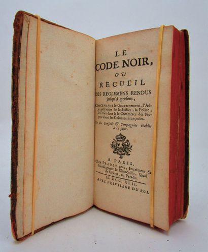 null [ESCLAVAGE - TRAITE DES NOIRS]. Le Code noir ou recueil des reglemens rendus...