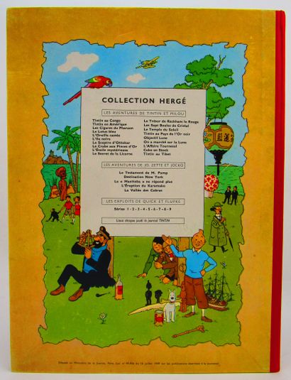 null Hergé. - Les Aventures de Tintin. Tintin au Tibet. Éditions Casterman, 1960,...