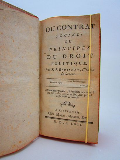 null Rousseau, Jean-Jacques. - Du contrat social ou principes du droit politique....