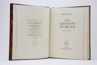 null Louÿs, Pierre - Hadji-Minache, G.- Les Chansons de Bilitis. Traduit du grec....