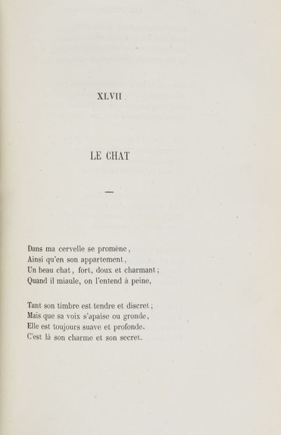 null BAUDELAIRE (Charles). Les Fleurs du Mal. Paris [et Alençon], Poulet-Malassis...