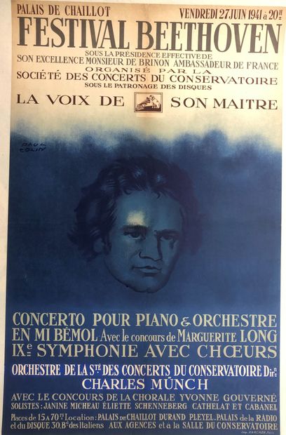 null Festival Beethoven - Palais de Chaillot, 27 juin 1941. Société des Concerts...