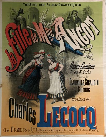 null Charles LECOCQ (1832-1918). The daughter of Madame Angot

Comic opera in three...