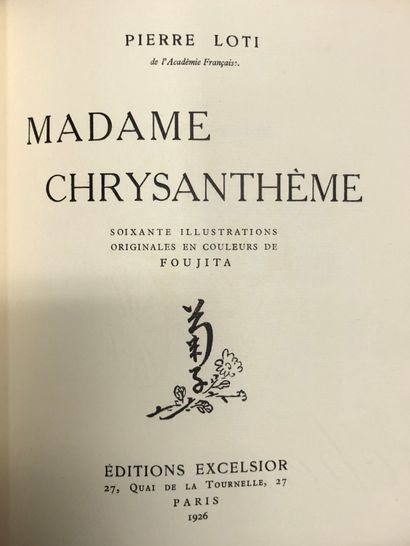 null LOTI (Pierre). Madame Chrysanthème. Soixante illustrations originales en couleurs...