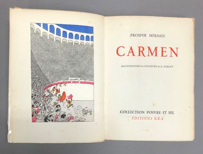 null MÉRIMÉE (Prosper). Carmen. Illustrations en couleurs de A. Dubout. Paris, Collection...