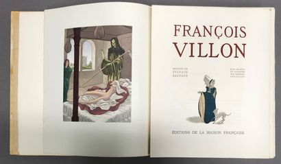null VILLON (François). François Villon. Dessins de Sylvain Sauvage. Bois gravés...