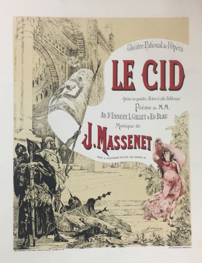 null Jules MASSENET, Le Cid 

Opéra en quatre actes et dix tableaux, poème de Ad....