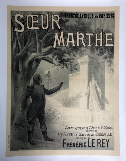 null Frédéric LE REY (1858-1942). Sister Marthe 

Lyric drama in three acts and five...