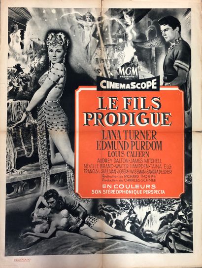 null Affiches de cinéma - Neuf affiches de films des années 1970-80.