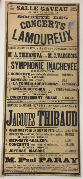 null SALLE GAVEAU - LAMOUREUX Concert Society

Alexandre BORODINE (1833-1887). Unfinished...