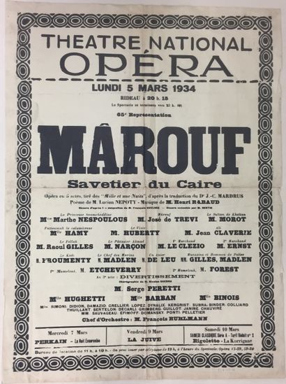 null NATIONAL OPERA THEATER 

Performances of French works and adaptations of foreign...
