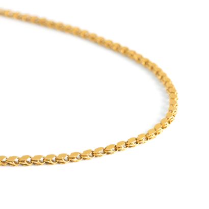 null 18K yellow gold 750‰ chain necklace.
Wear consistent with age and use, slight...
