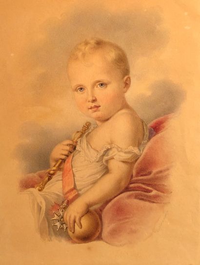 null Jean -Baptiste Désiré TROIVAUX, d’après François GERARD ( ? 1788 – Paris 1860)
Portrait...