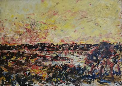 null Emile COMPARD (1900-1977)
Sunset, Tremor en Riec
Oil on canvas.
Situated and...