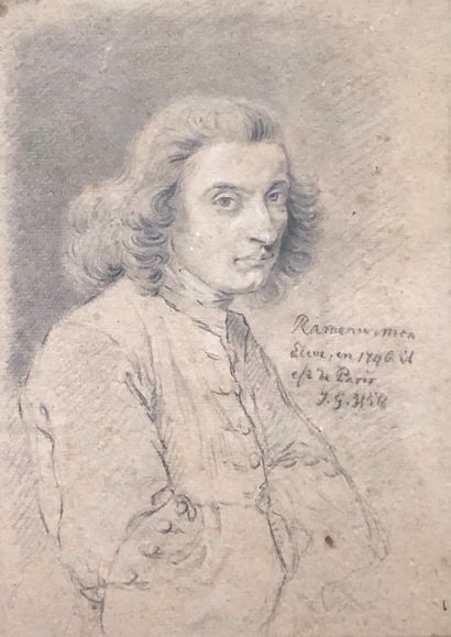 null Johann Georg WILLE (Giessen 1715 - Paris 1808)
Presumed portrait of Jean François...