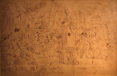 null François BOITARD (Toulouse 1670 - Amsterdam 1715)
Bacchanal
Pen and black ink,...