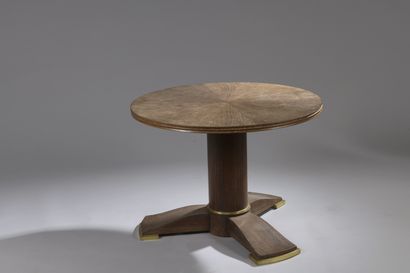 null LELEU Jules (1883-1961) (attributed to)
Circular pedestal table in rosewood...