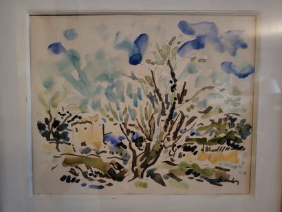 null Alfred VACHON (1907-1994)
Landscapes of the south of France
Five watercolors.
Signed.
47,5...