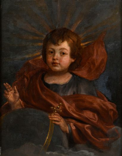 null Ecole Flamande du XVIIème siècle, suiveur de Pierre Paul Rubens
L’enfant Jésus...